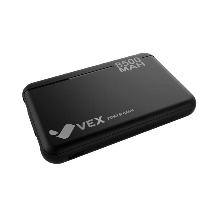 Power Bank VEX 8,500 mAh, 2 puertos USB-A + USB-C