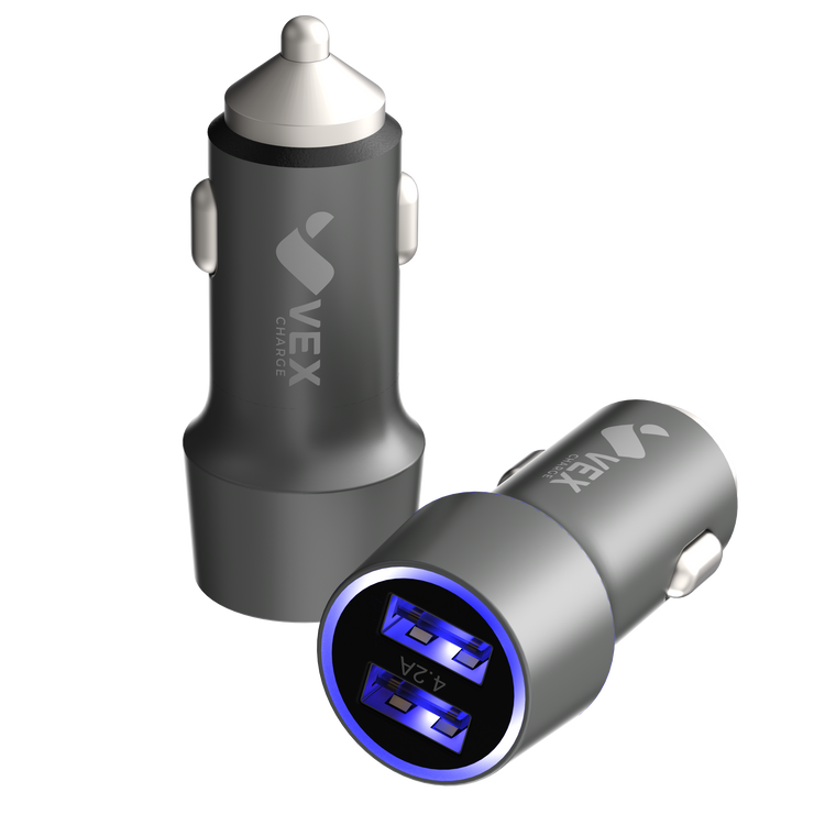 Cargador para Auto VEX 4.2A Dual USB-A