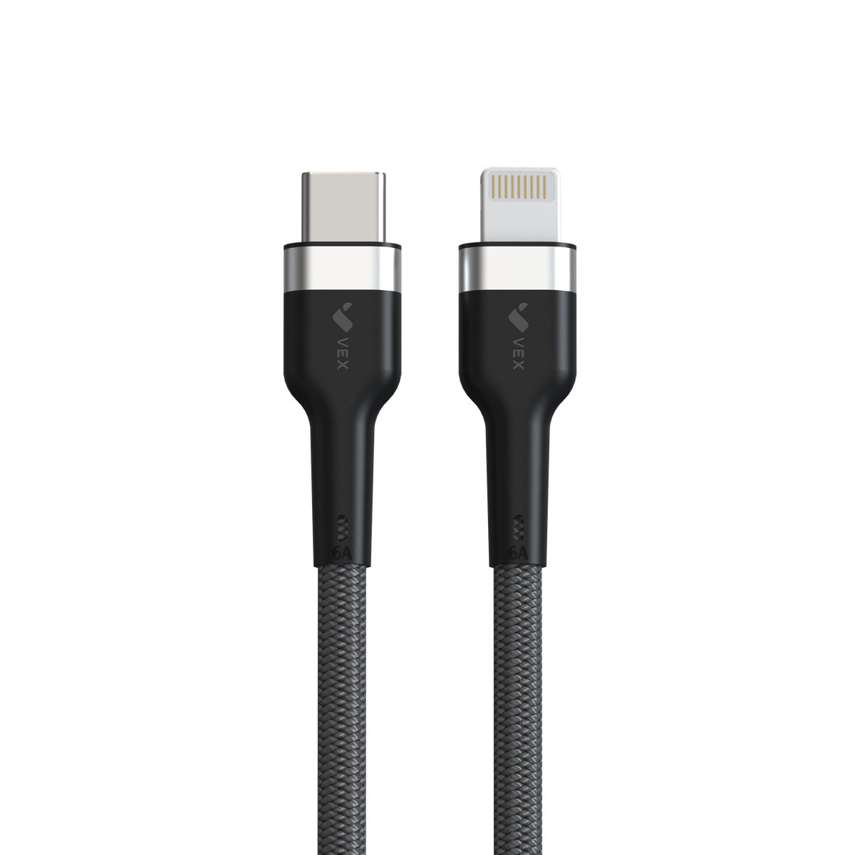 Cable USB-C a USB-C VEX QX Power Delivery, carga super rápida 120W, salida 6A