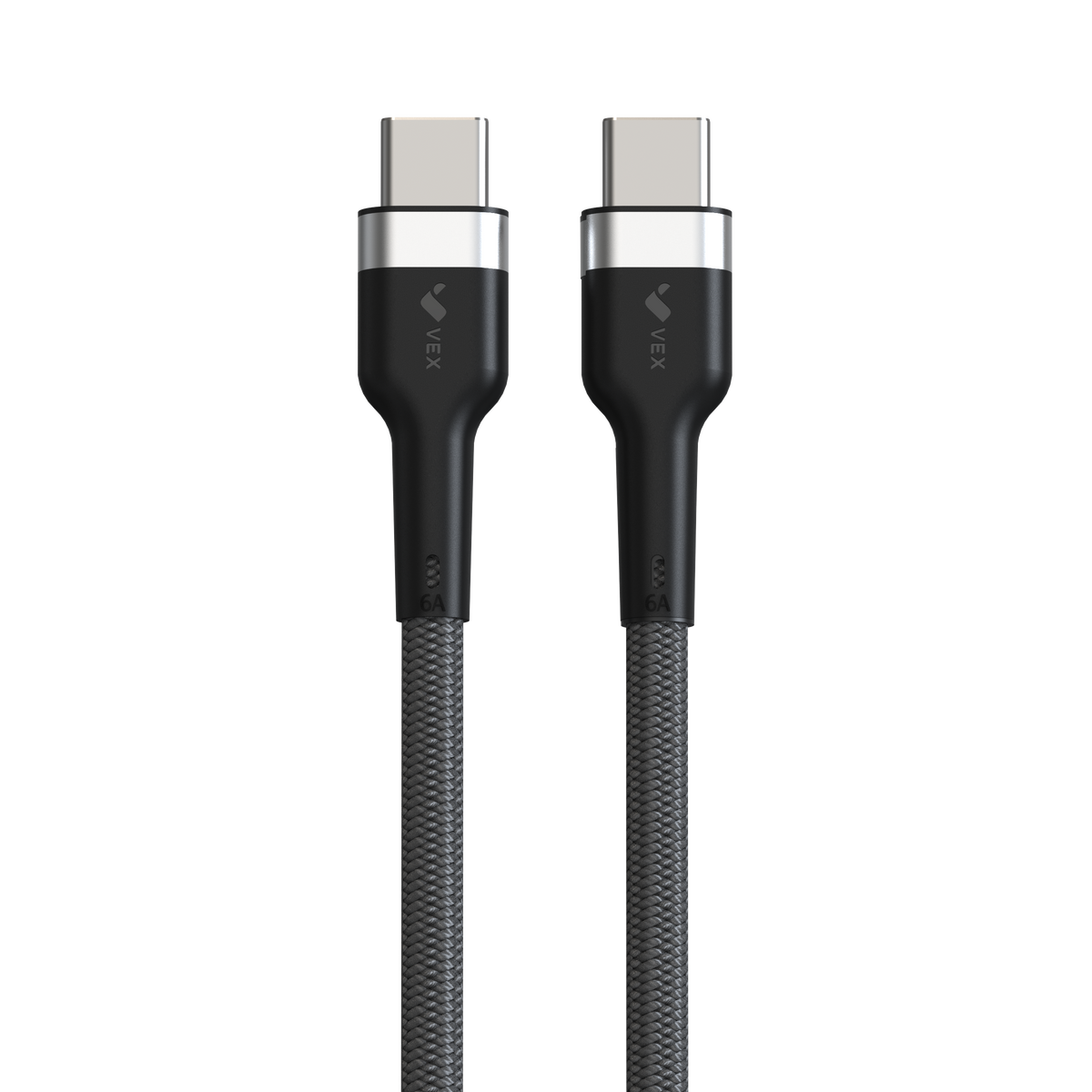 Cable USB-C a USB-C VEX QX Power Delivery, carga super rápida 120W, salida 6A