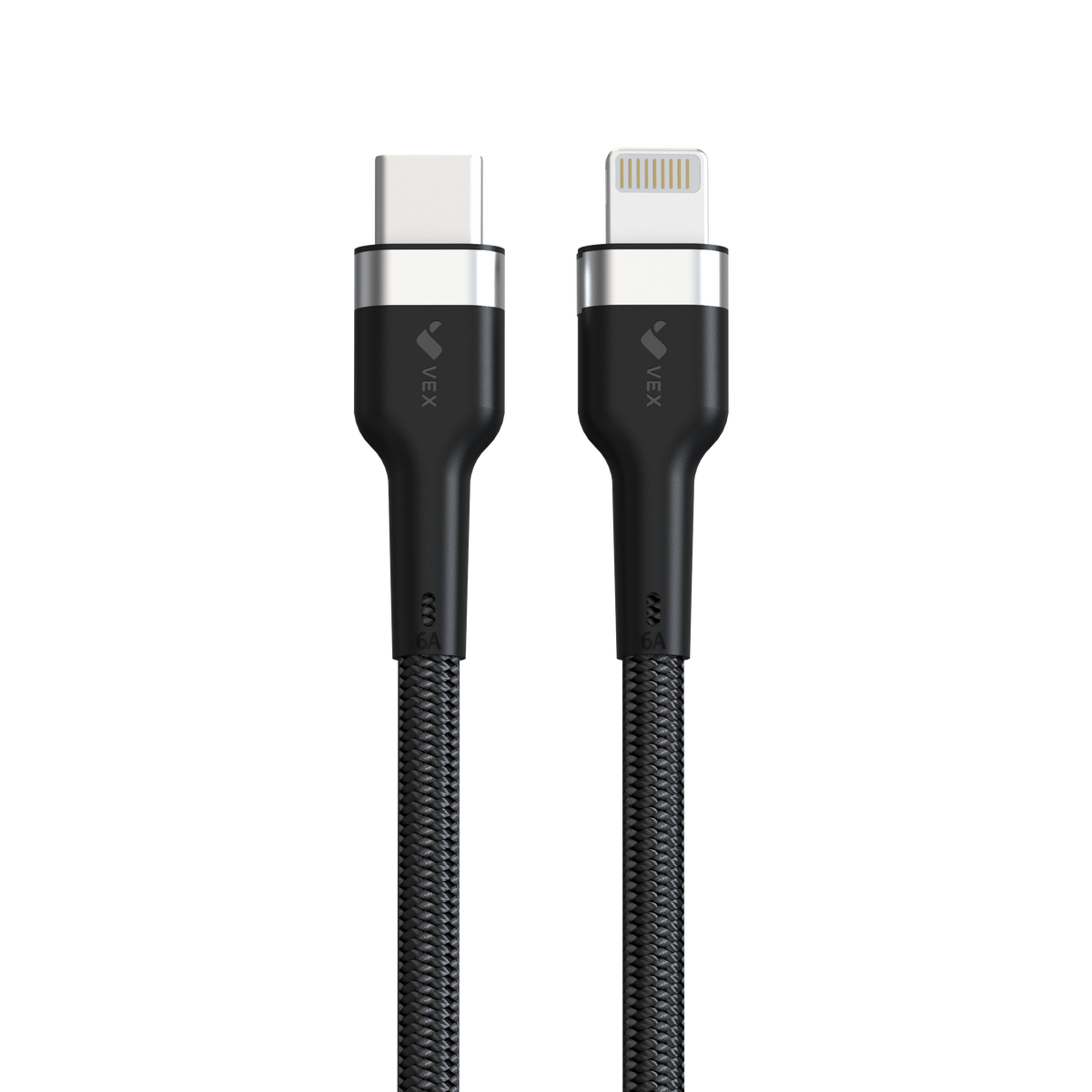 Cable USB-C a USB-C VEX QX Power Delivery, carga super rápida 120W, salida 6A