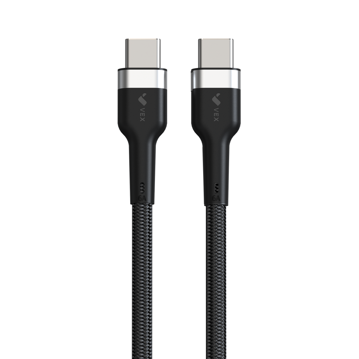 Cable USB-C a USB-C VEX QX Power Delivery, carga super rápida 120W, salida 6A