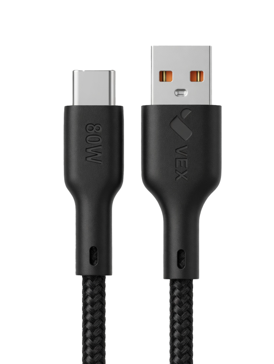 Cable USB VEX Q5, carga 80W y transmisión de datos, 1 m