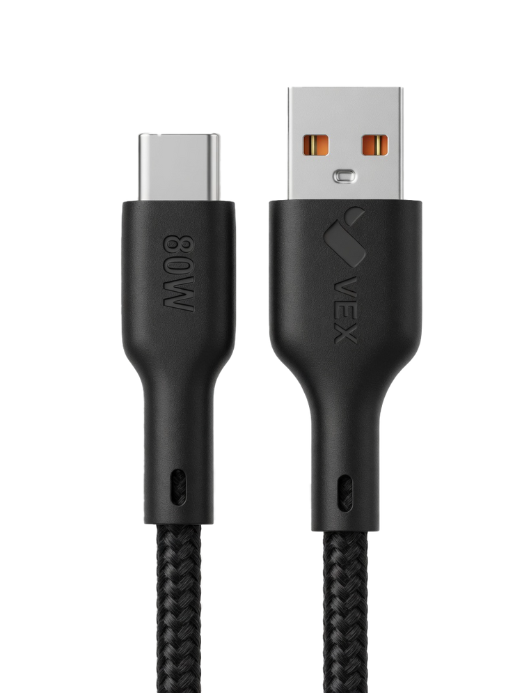 Cable USB VEX Q5, carga 80W y transmisión de datos, 1 m
