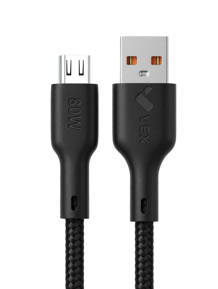 Cable USB VEX Q5, carga 80W y transmisión de datos, 1 m