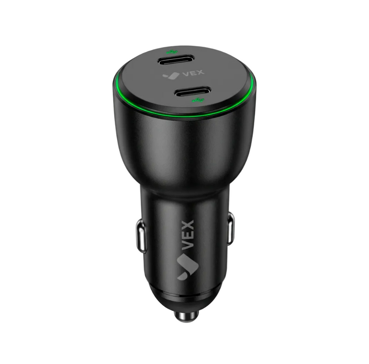 Cargador para Auto VEX 80W Dual USB-C PD