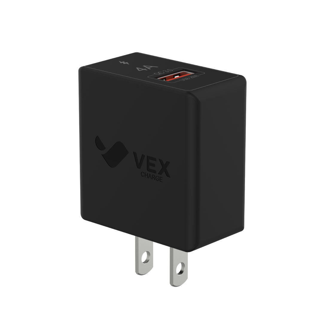 Cargador de pared VEX D6A, 1 puerto USB-A, 20W, 4A