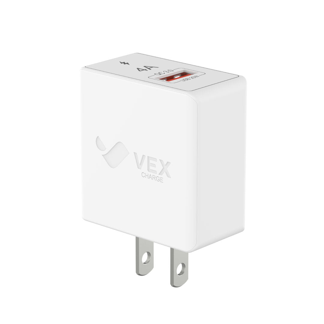 Cargador de pared VEX D6A, 1 puerto USB-A, 20W, 4A