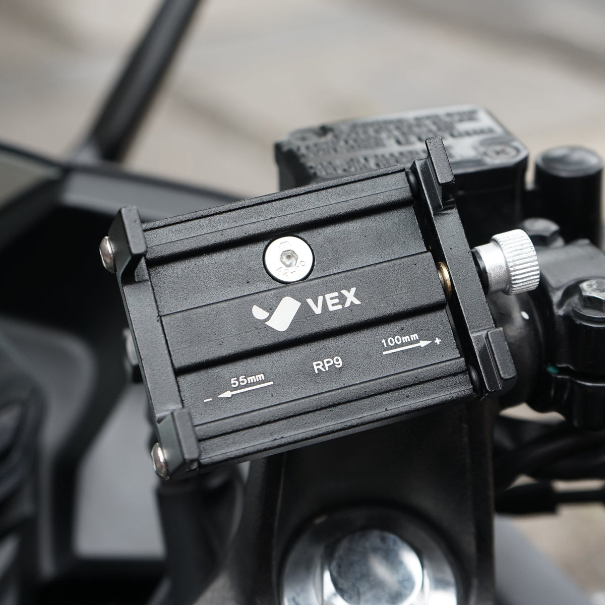 Soporte para Celular VEX RP9 para Moto, ajuste 55–100 mm, montaje al manubrio