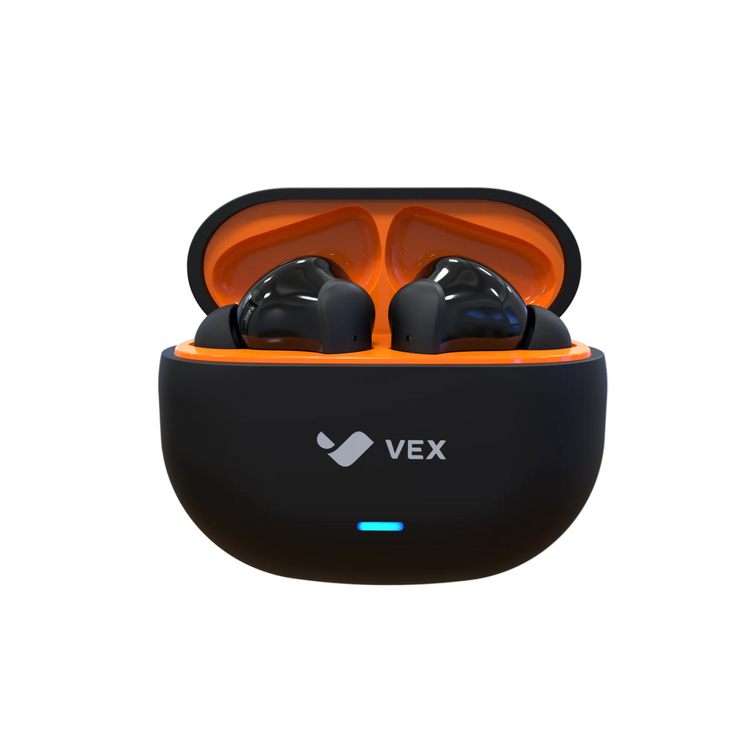 Audífonos Bluetooth True Wireless VEX Drip Stick, IPX4, hasta 24 h con estuche de carga