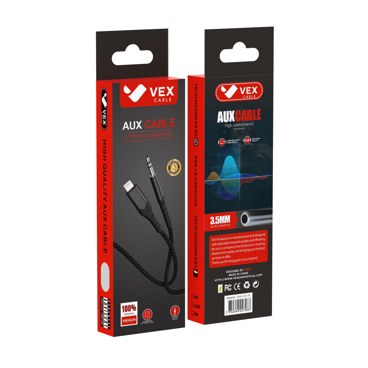 Cable de Audio AUX USB-C - JACK 3.5 mm