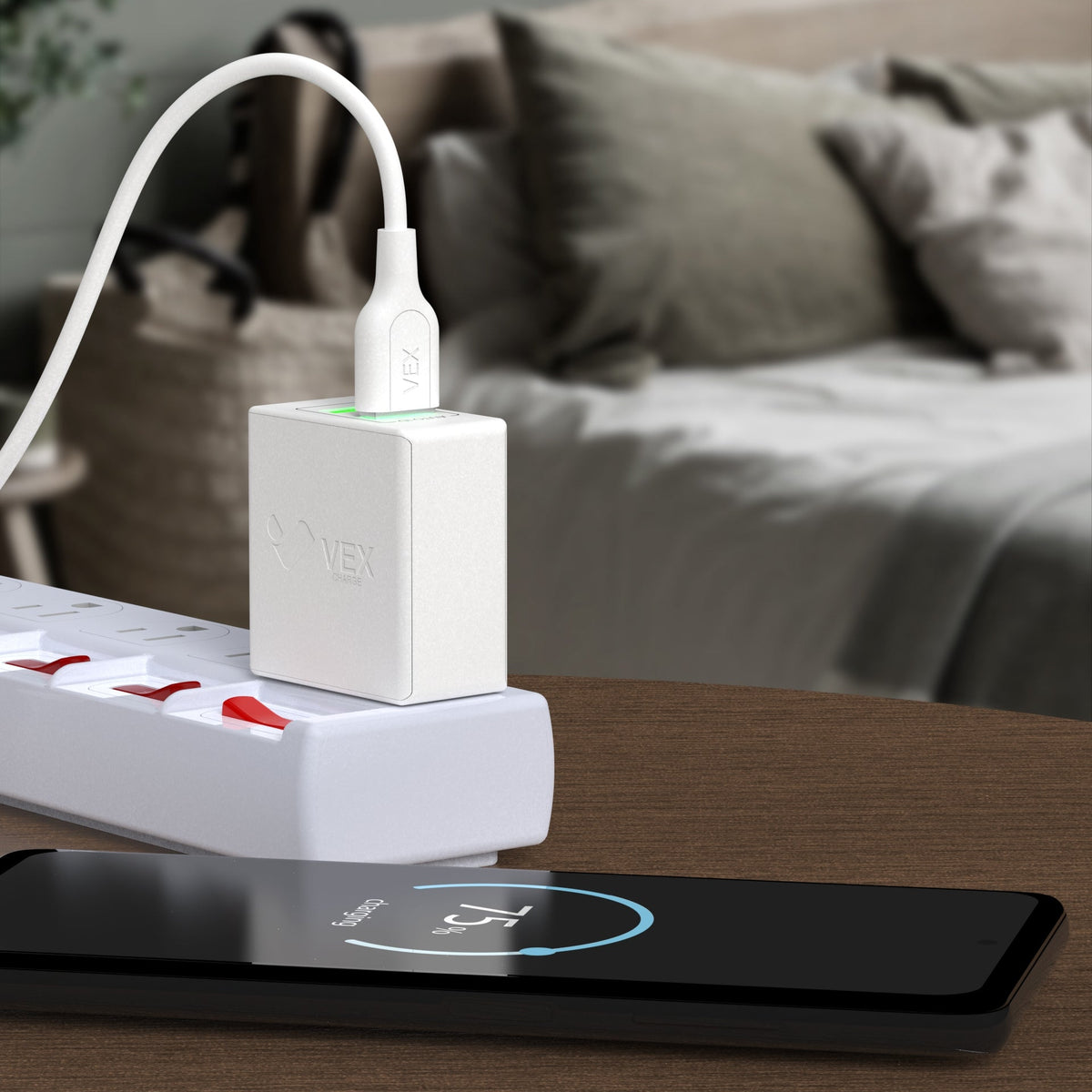 Cargador de pared VEX D6AA, 2 puertos USB-A, 15W, 3.1A