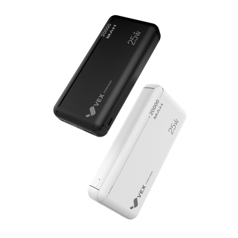 Power Bank VEX 20,000 mAh, 2 puertos USB-A + USB-C