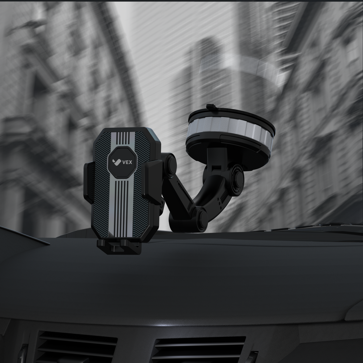 Soporte para Celular VEX RPS para Auto, ventosa, brazo articulado y ajuste lateral