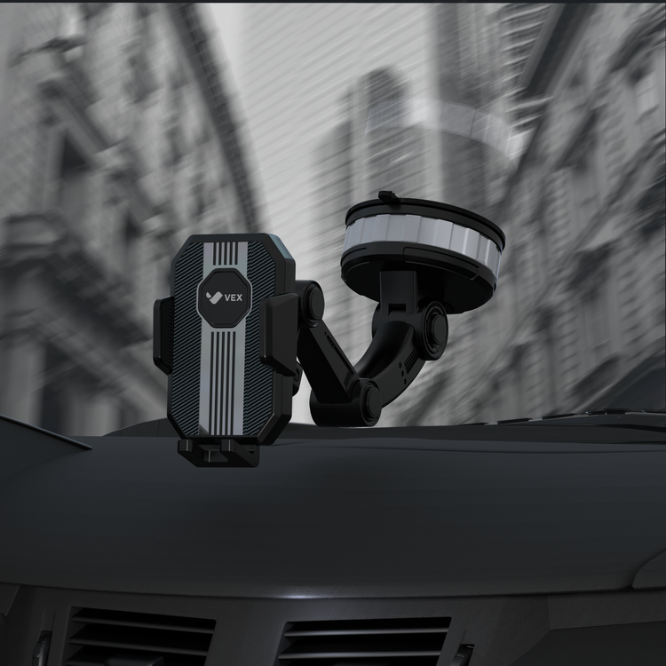 Soporte para Celular VEX RPS para Auto, ventosa, brazo articulado y ajuste lateral