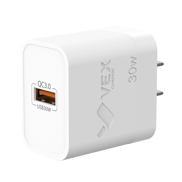 Cargador de pared VEX D8A, 1 puerto USB-A, 30W